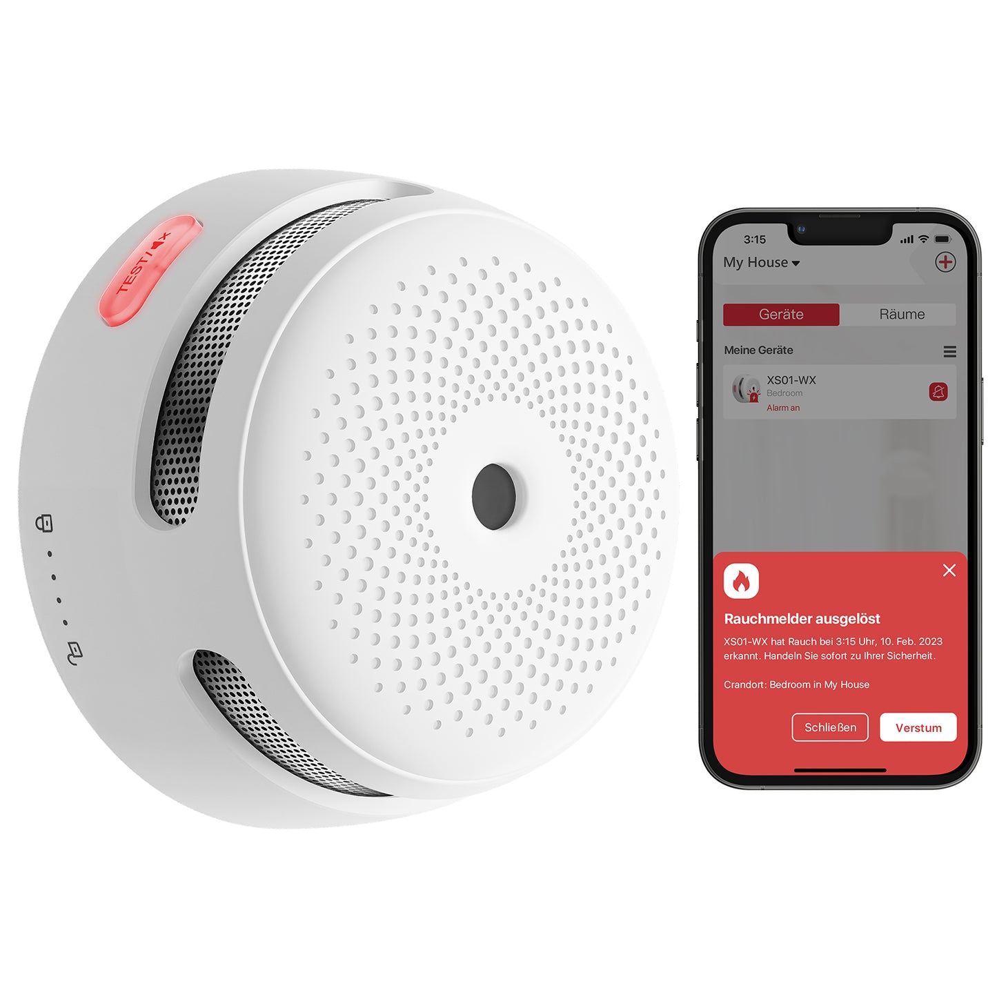 X-Sense WLAN Rauchmelder XS01-WX - Smarter Rauchmelder mit Push-Benachrichtung! - GS Brandschutz