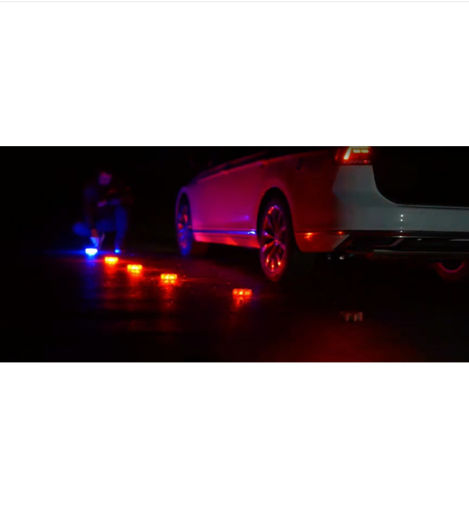 Dönges LED Signalleuchten-Set SyncFlare, orange, wechselbar gelb/blau/grün - GS Brandschutz