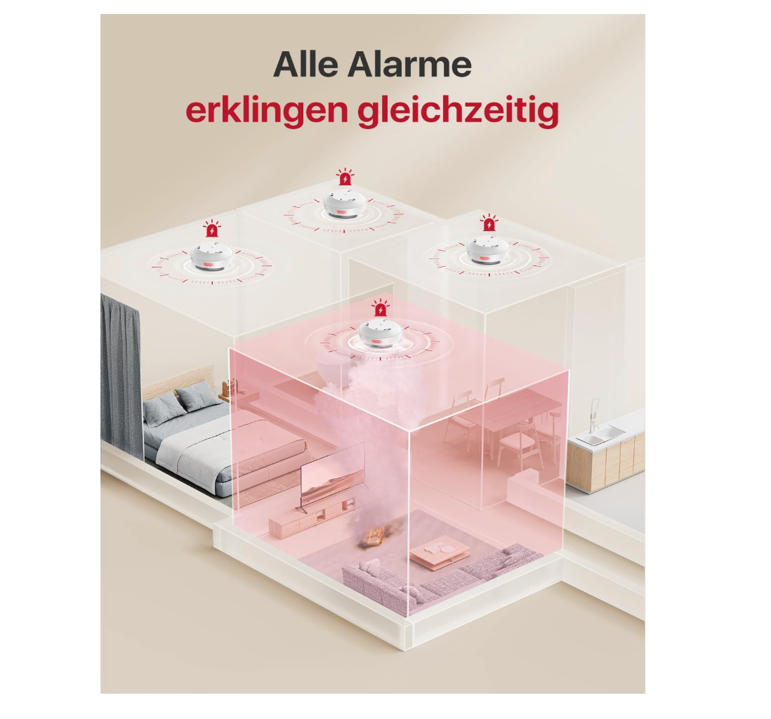 X-Sense Smart Rauchmelder Set 6 Stück XS01-M mit SBS50 Basisstation, TÜV-Zertifiziert - GS Brandschutz