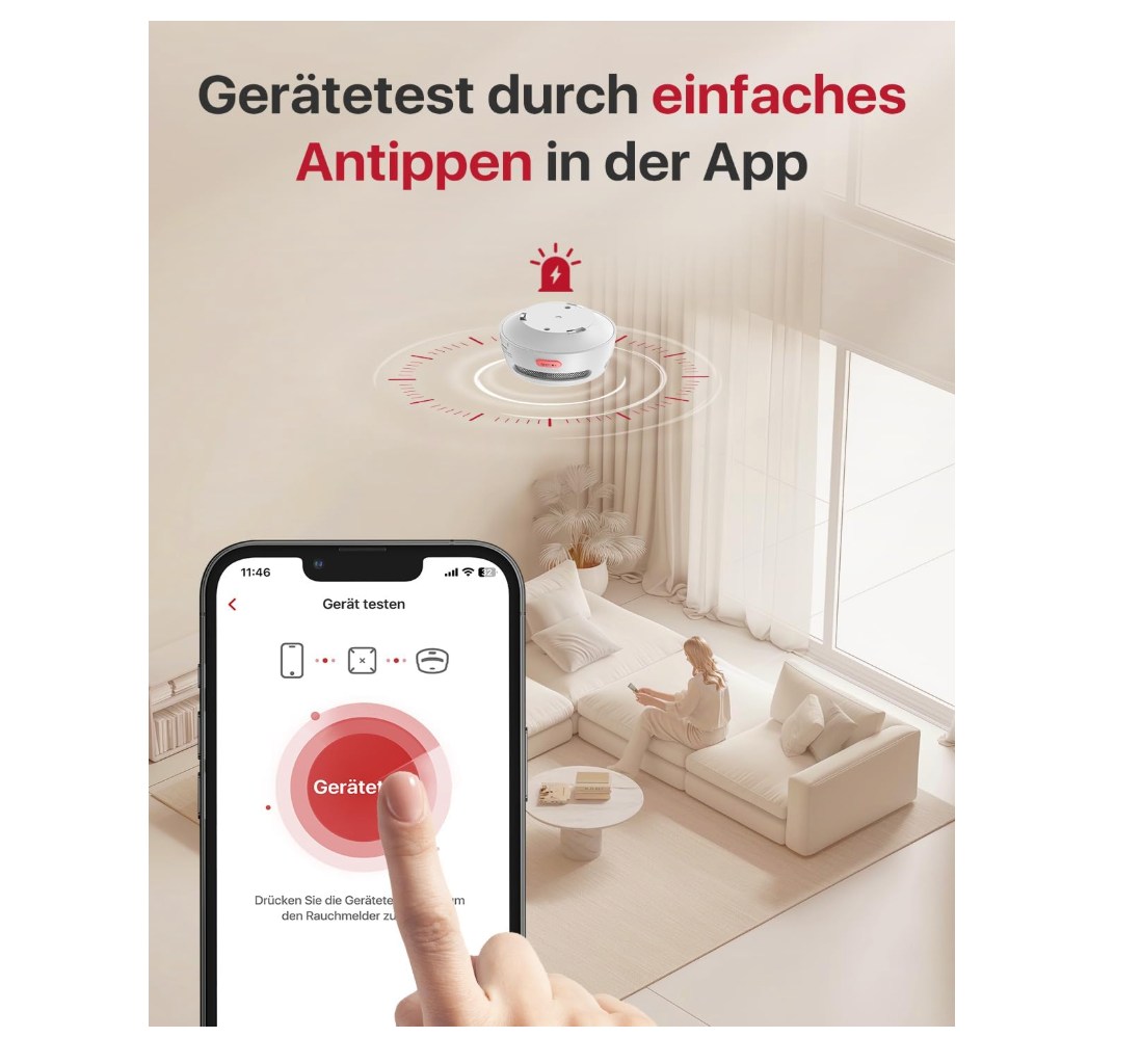 X-Sense Smart Rauchmelder Set 6 Stück XS01-M mit SBS50 Basisstation, TÜV-Zertifiziert - GS Brandschutz