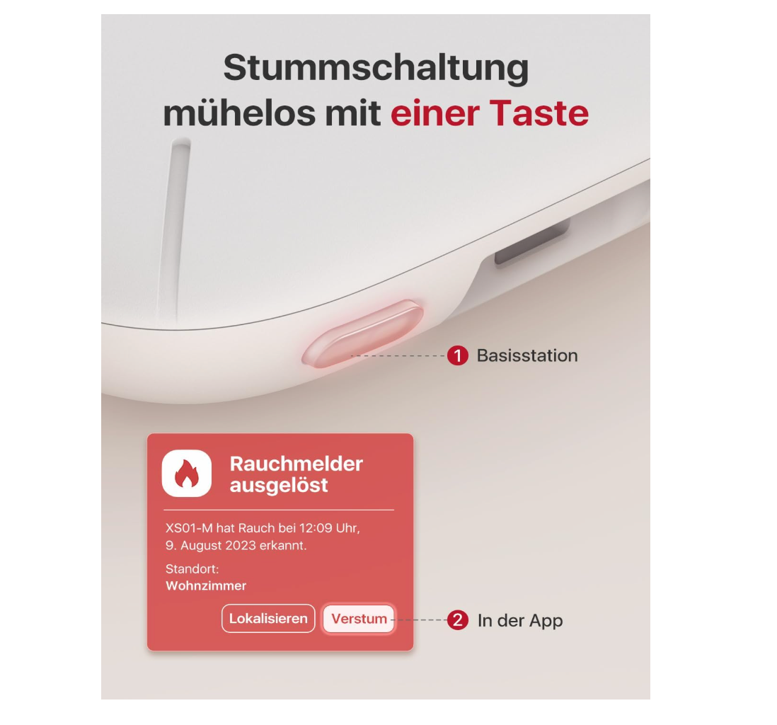 X-Sense Smart Rauchmelder Set 6 Stück XS01-M mit SBS50 Basisstation, TÜV-Zertifiziert - GS Brandschutz