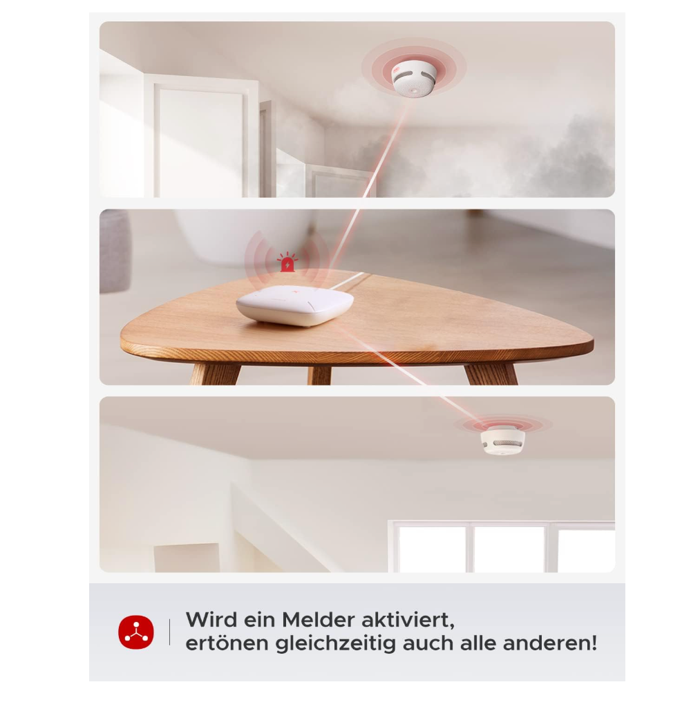 X-Sense Smart Rauchmelder XS01-M, vernetzter Mini Rauchmelder - GS Brandschutz