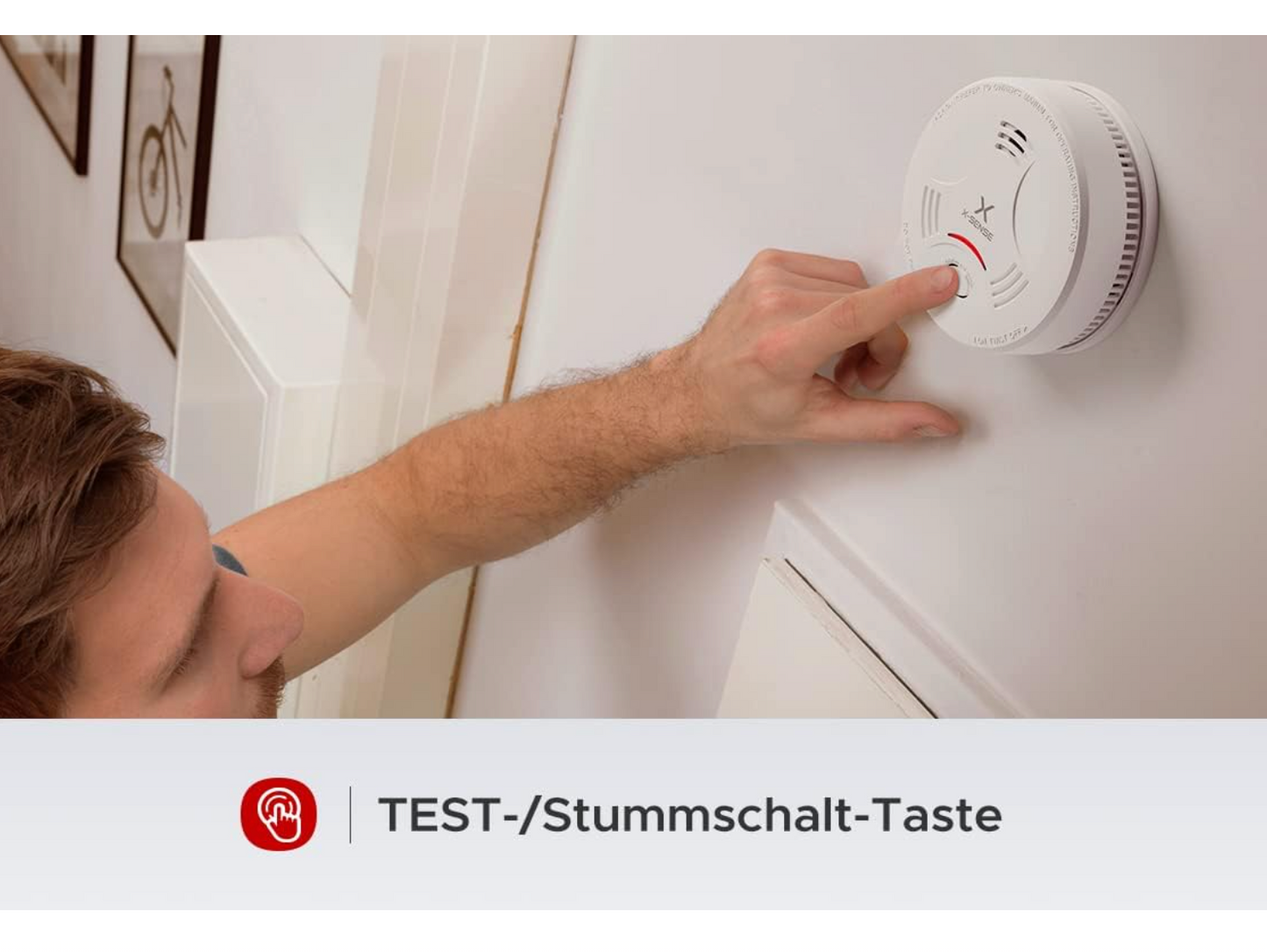 X-Sense Rauchmelder SD11, 10 Jahre Batterie, Feuermelder TÜV Zertifiziert, Rauchwarnmelder mit Stummschaltung und Selbsttest Funktion - GS Brandschutz