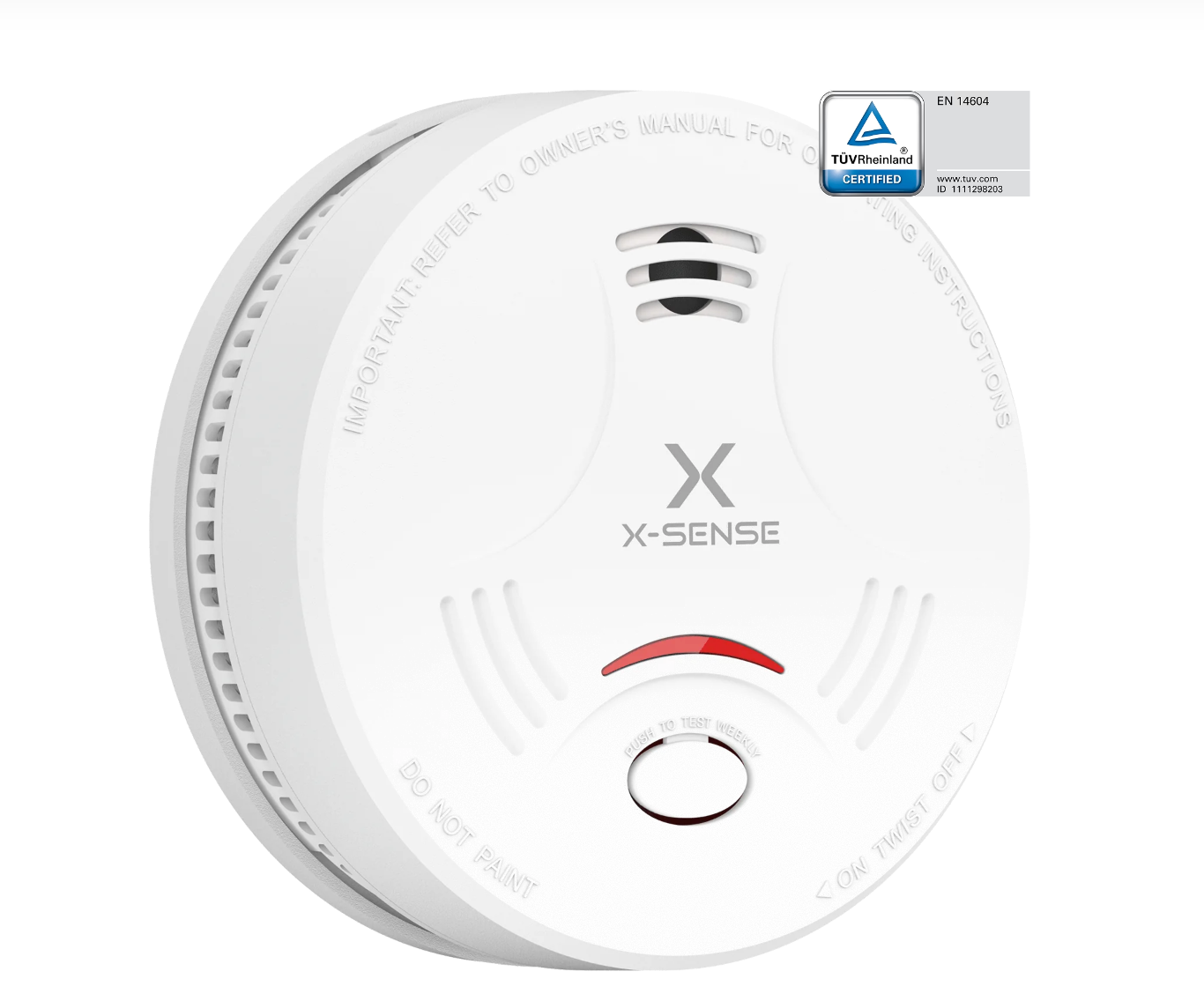 X-Sense Rauchmelder SD11, 10 Jahre Batterie, Feuermelder TÜV Zertifiziert, Rauchwarnmelder mit Stummschaltung und Selbsttest Funktion - GS Brandschutz