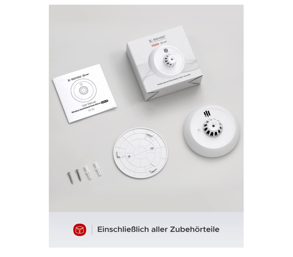 X-Sense XH02-M, Intelligenter WLAN-Hitzewarnmelder mit App-Anbindung und Funkvernetzung