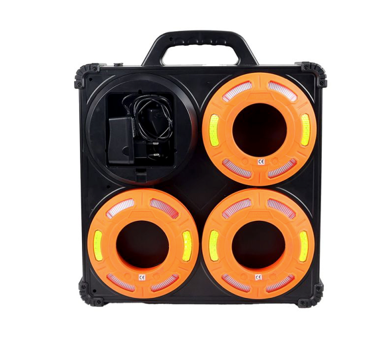 Dönges LED-360° Signalleuchten-Set für Verkehrsleitkegel im Koffer, Feuerwehr, Rettungsdienst, THW - GS Brandschutz