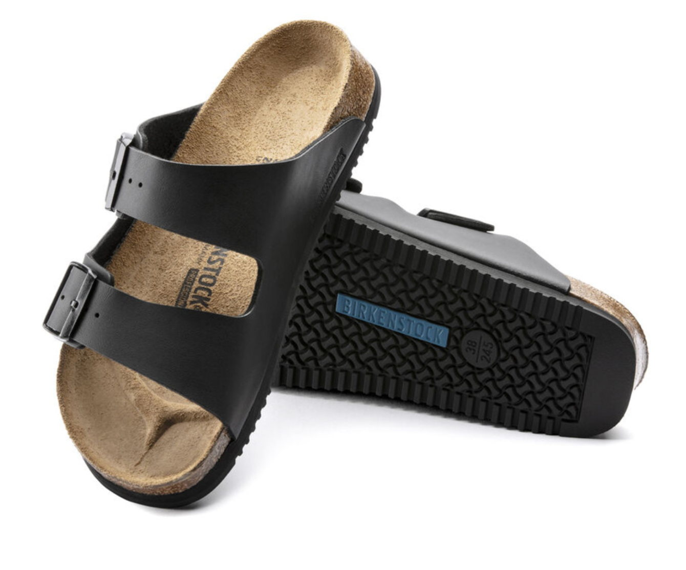 Birkenstock Sandale Arizona, Superlauf, Birko-Flor, schwarz