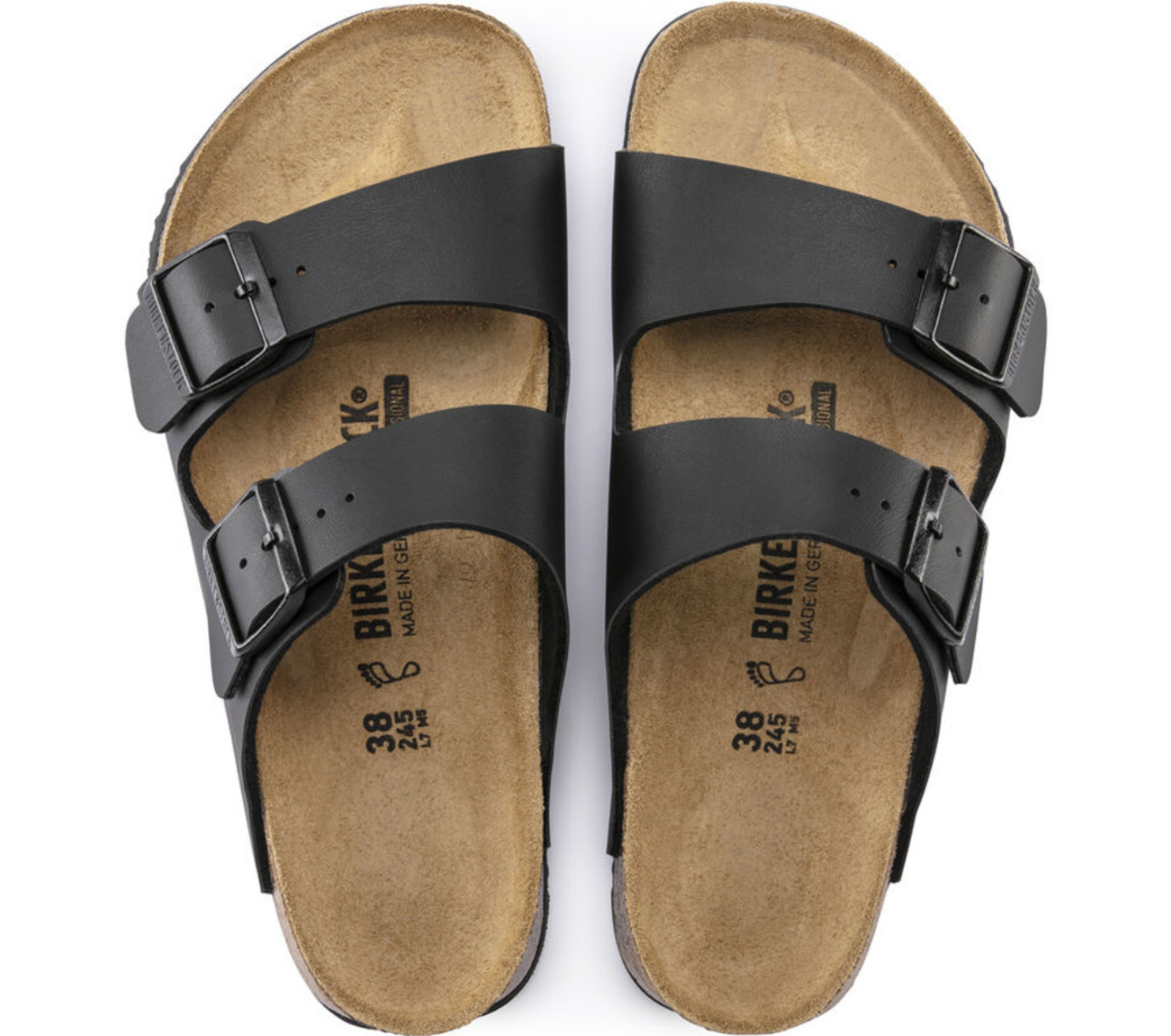 Birkenstock Sandale Arizona, Superlauf, Birko-Flor, schwarz